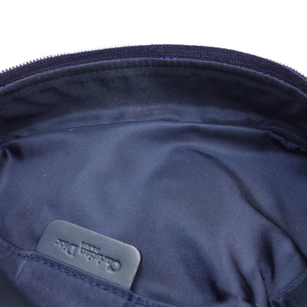 Christian Dior Trotter Saddle Pouch Gray Navy - Picture 7 of 7